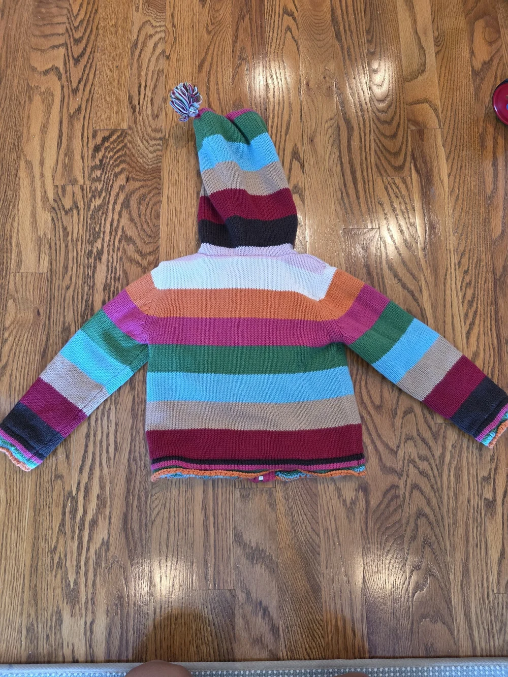 GAP Kids Multicolor Striped Hooded Zip Sweater